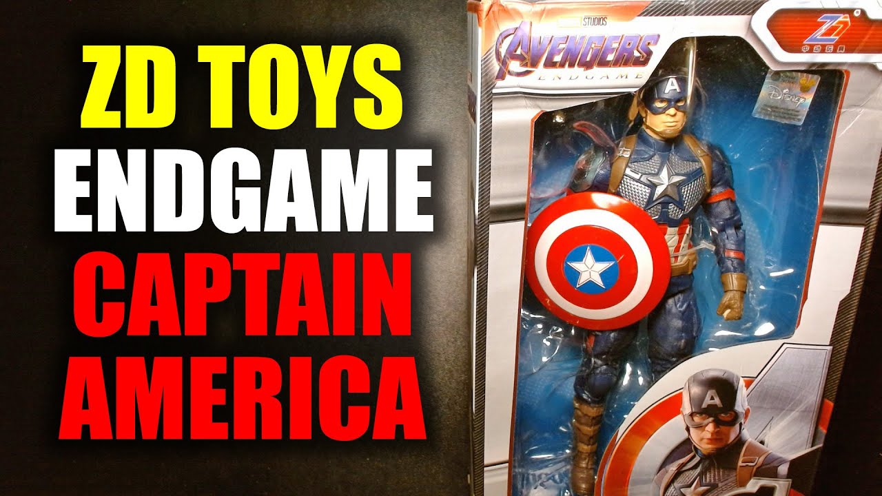 Captain America ZD Toys Avengers Endgame Disney MCU Steve Rogers Marvel Action Figure Review