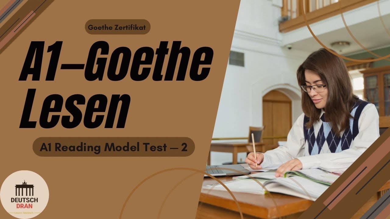 Goethe A1 Reading Practice Test | Model Exam for A1 German (Lesen)| Model Test &mdash; 2|