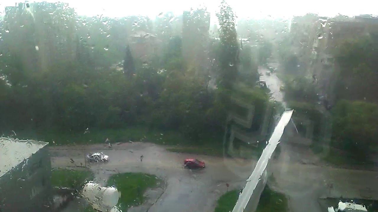 Scary rain storm Bulgaria Stara Zagora Part 2