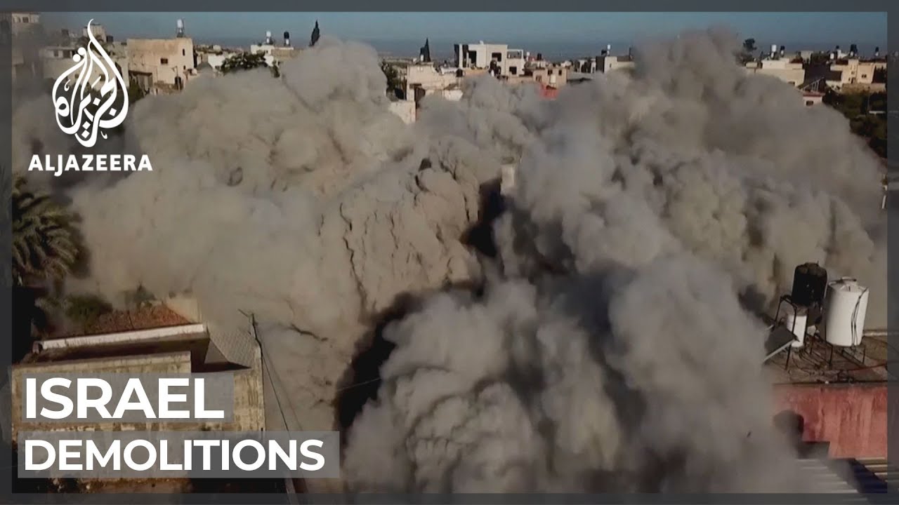 Israeli forces raid West Bank town, demolish homes
