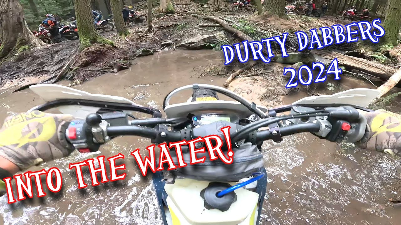 Taking on water crossings! - Sunday ride - Durty dabbers 2024 - Husqvarna 501 - Beta 350rrs