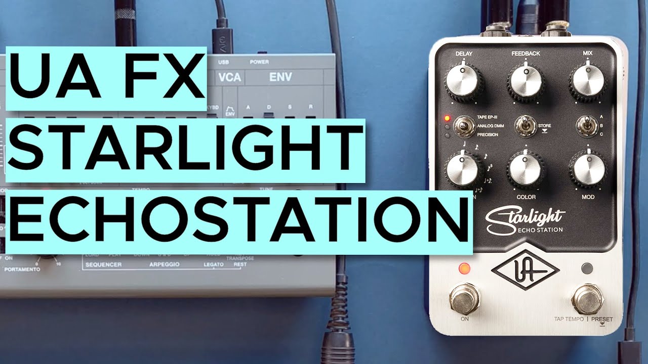 UAFX Starlight Echo Station Sound Demo (no talking) with Synthesizers