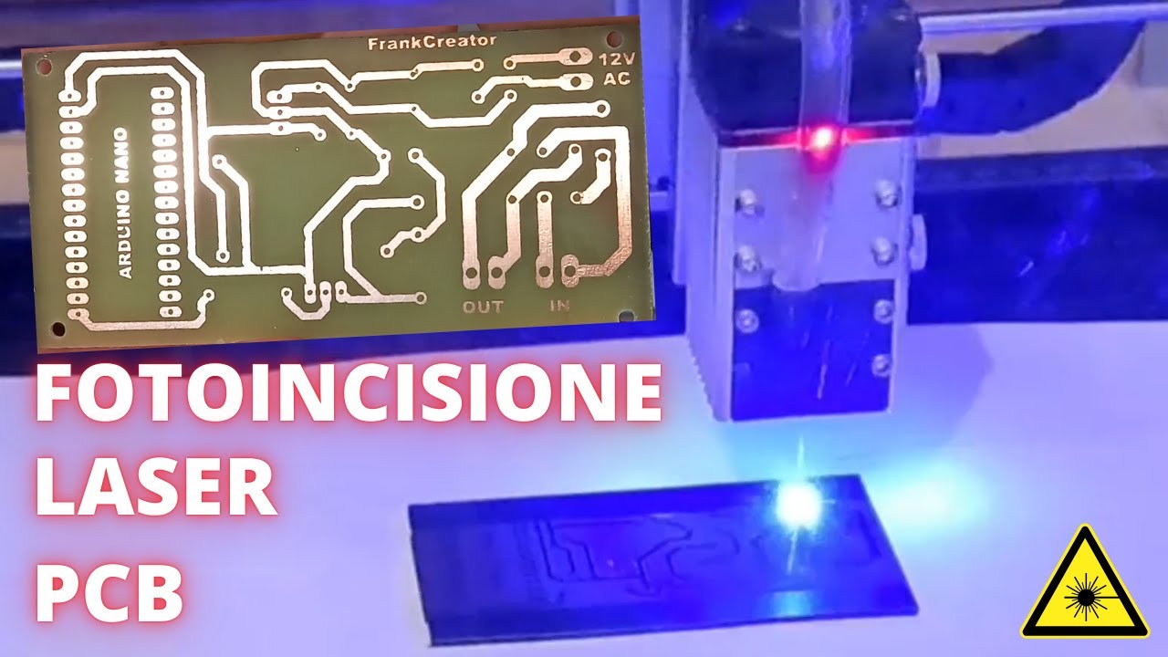 Come realizzare un circuito stampato con un incisore laser | Alternativa al bromografo