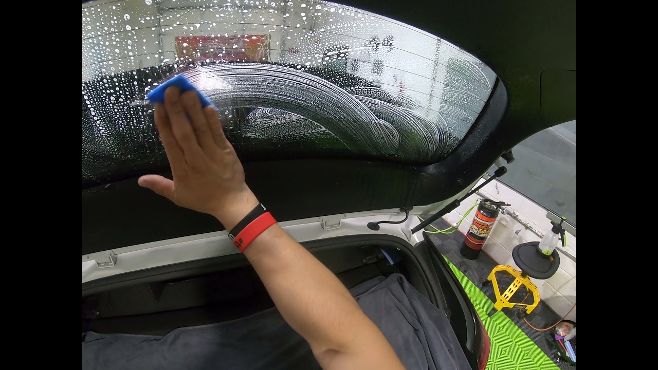 2020 Veloster shrinking the back window with top spoiler and installation