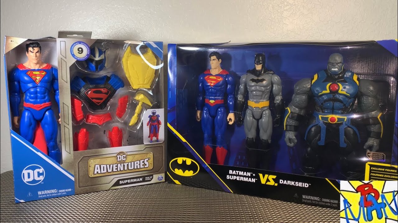 DC Adventures Superman 12” Man of Steel 9 Accessories Spin Master 2023 Batman & Superman vs Darkseid