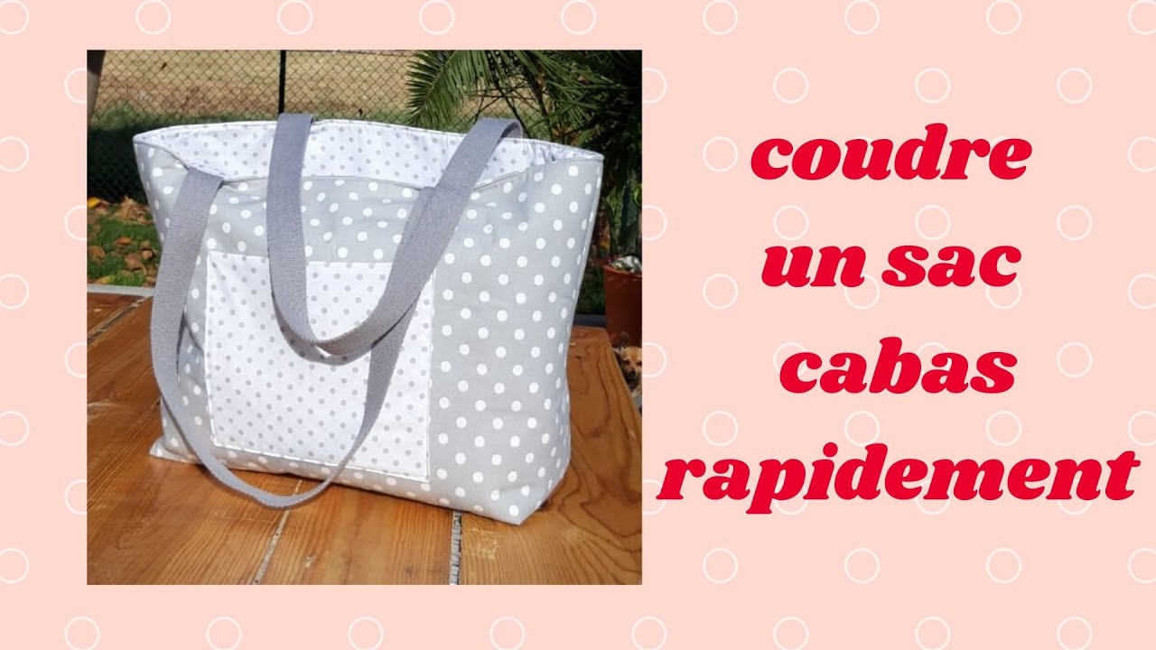 TUTO #DIY DÉBUTANT : Coudre un joli SAC CABAS Rapidement et Facilement 🥰