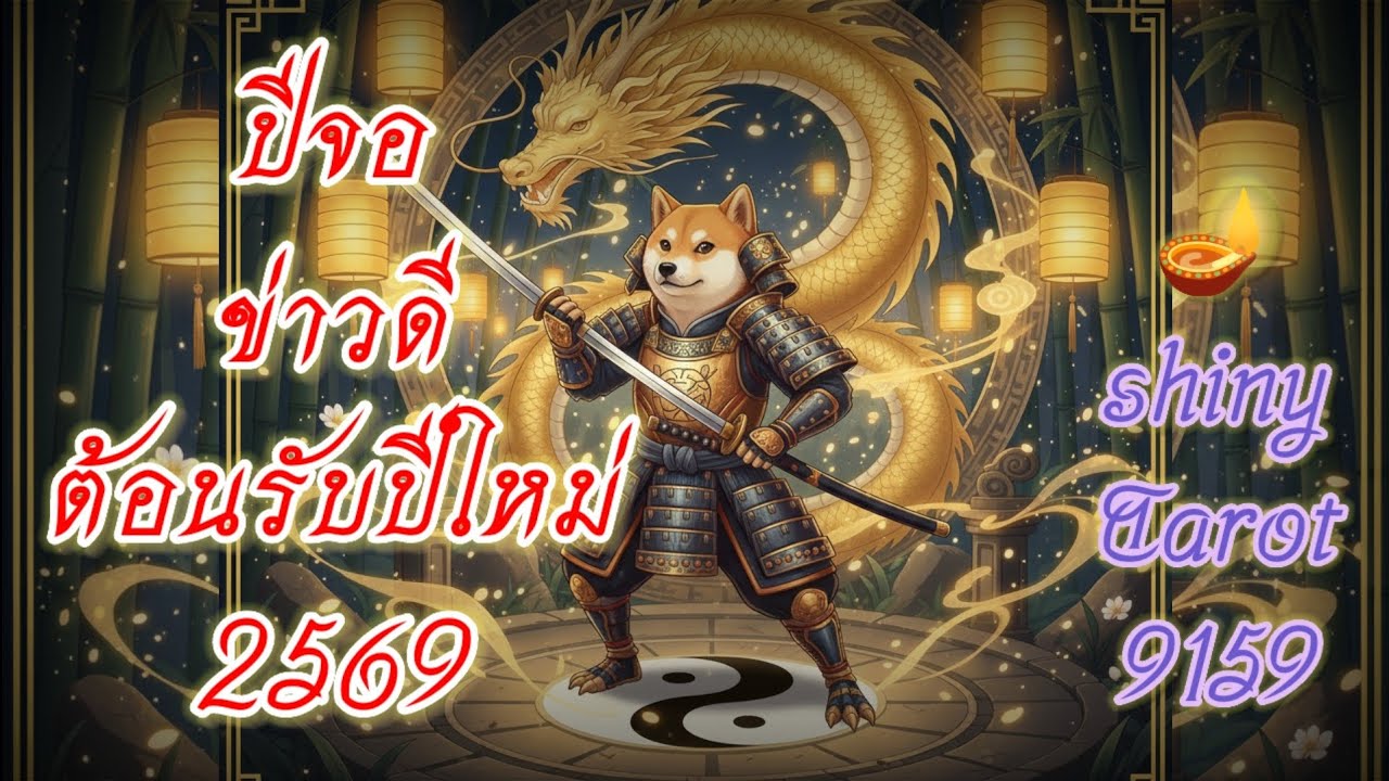 ปีจอ🐕ข่าวดีต้อนรับปีใหม่ 2569🎉🔮‎⁨@ShinyTarot9159⁩🪷