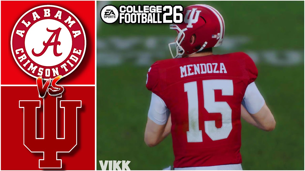Alabama vs Indiana Playoff Simulation (College Football 26)