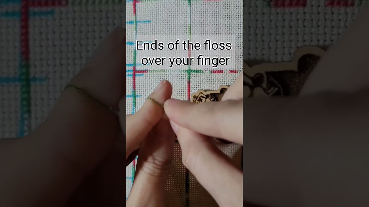 Threading a needle with no floss licking or stabbing the eye