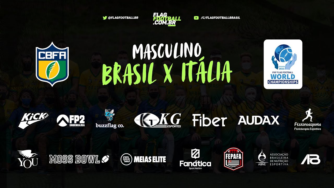BRASIL VS ITÁLIA MASCULINO | Mundial de Flag Football, Jerusalém 2021