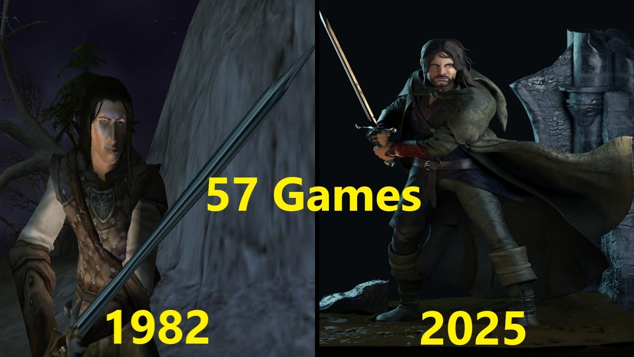 Evolution of Lord of the Rings 57 Games 1982-2025