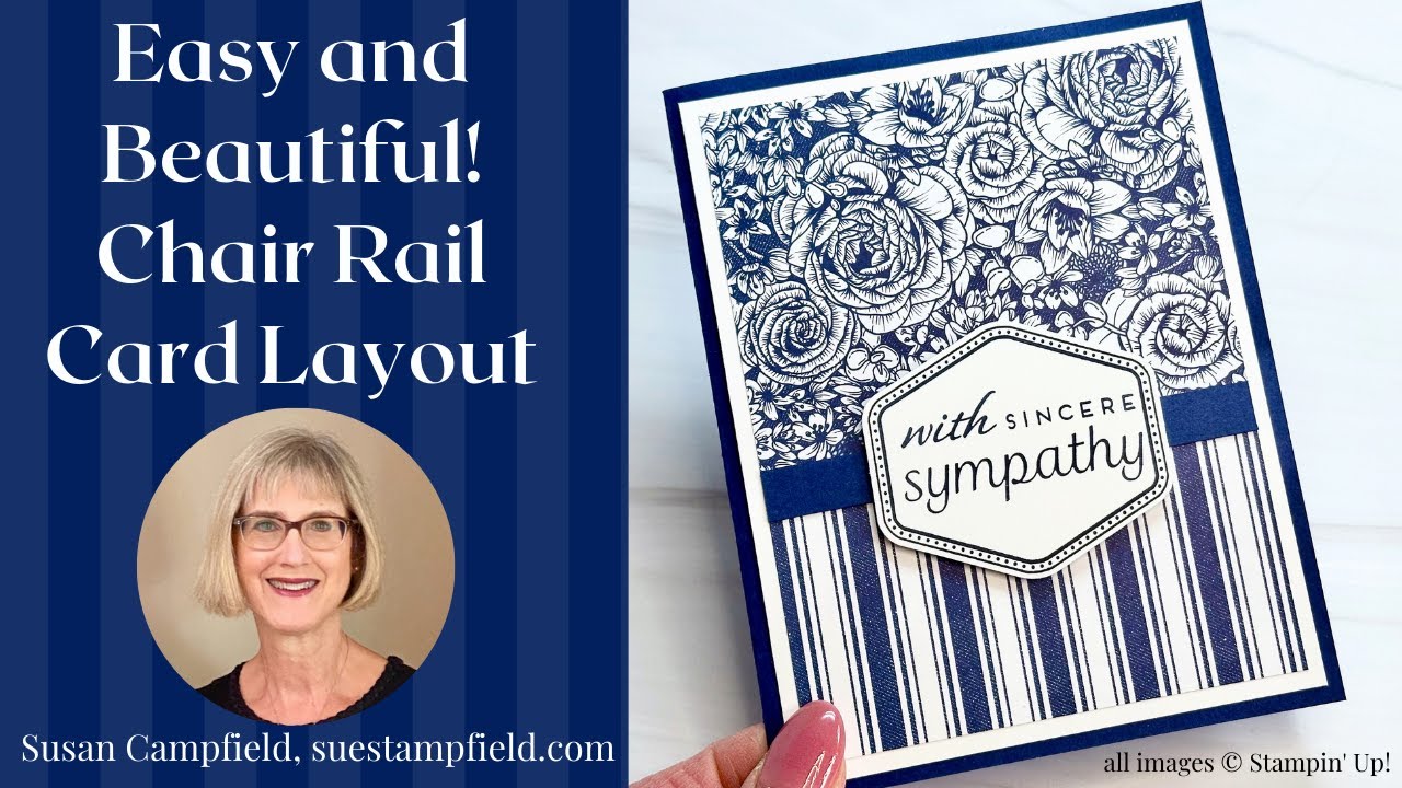 Fast! Three Cards with the Chair Rail Layout and Serene Love Designer Paper!