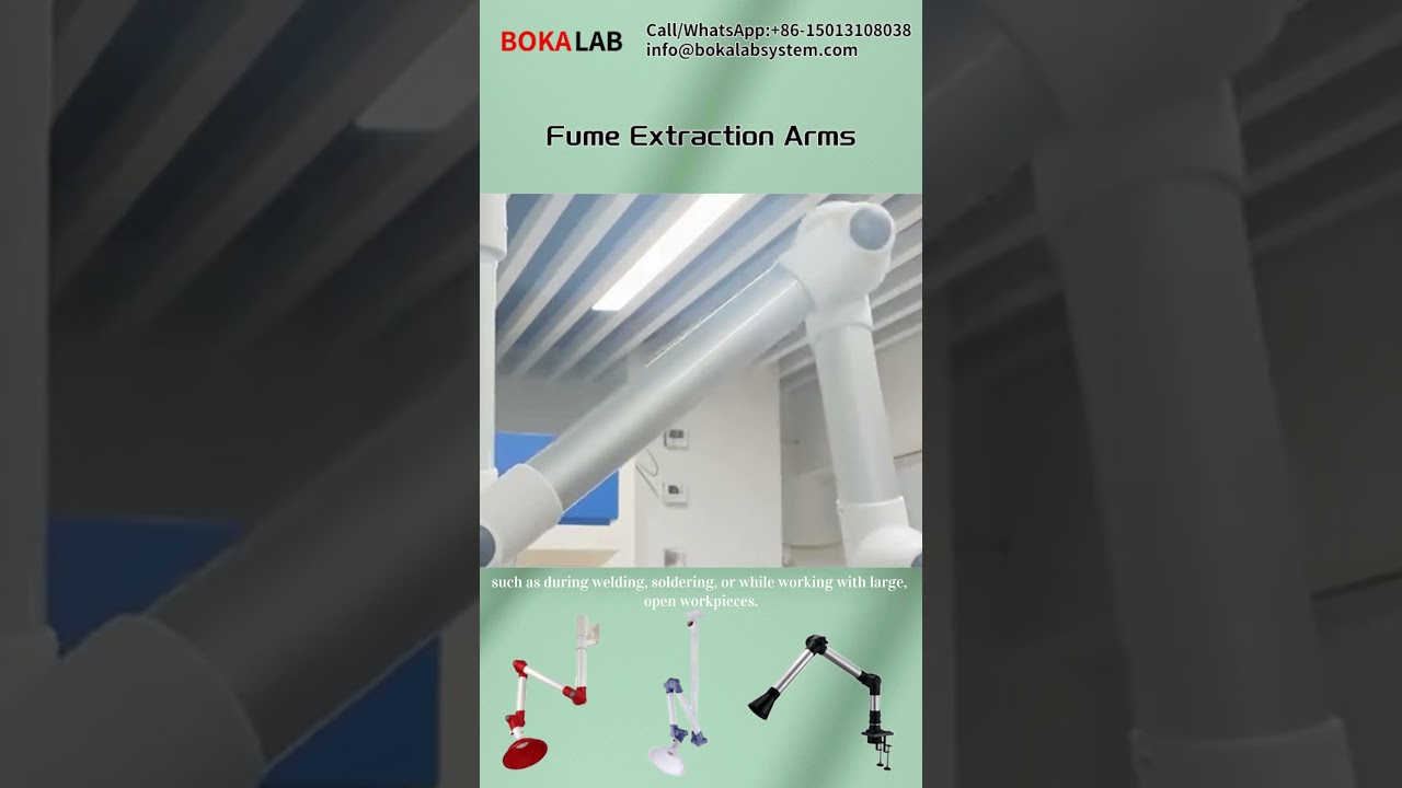 When to use a fume extraction arm instead of a fume hood?
