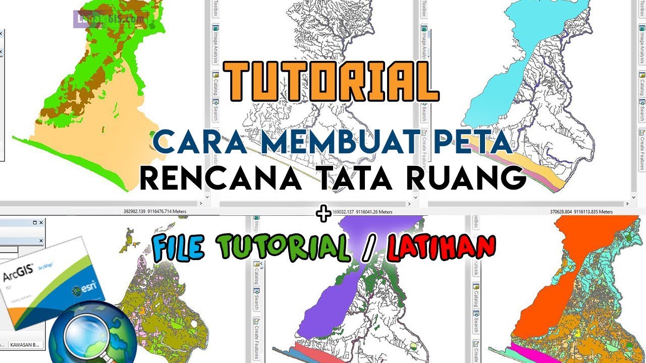Cara Membuat Peta Rencana Tata Ruang/Pola Ruang (Lengkap File Tutorial Latihan)