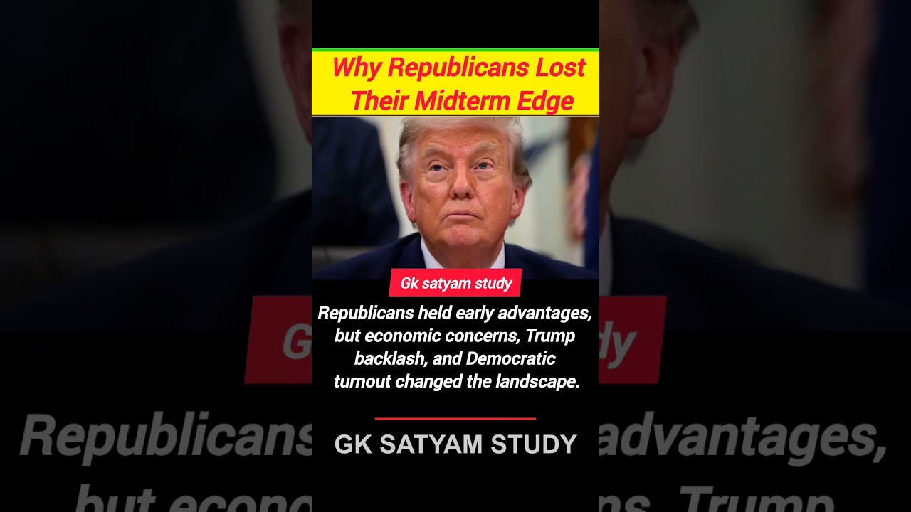 US Midterms Shift: Why Democrats Are Ahead Now? | GK SATYAM STUDY