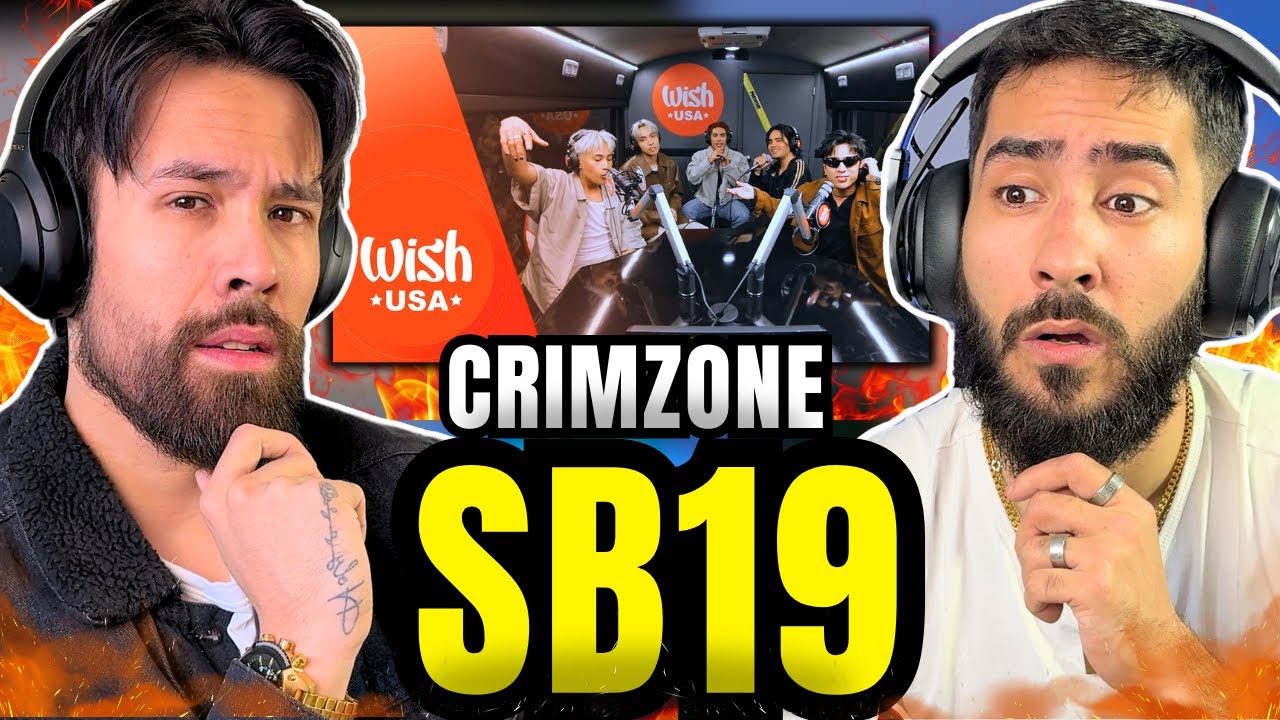 SB19 CRIMZONE LIVE on Wish USA Bus REACTION with @Eshplume Reacts