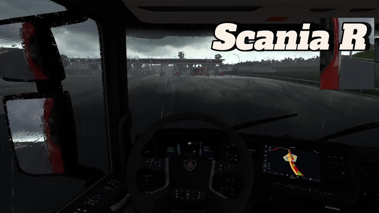 This Scania R Drive Ends in Heavy Rain…