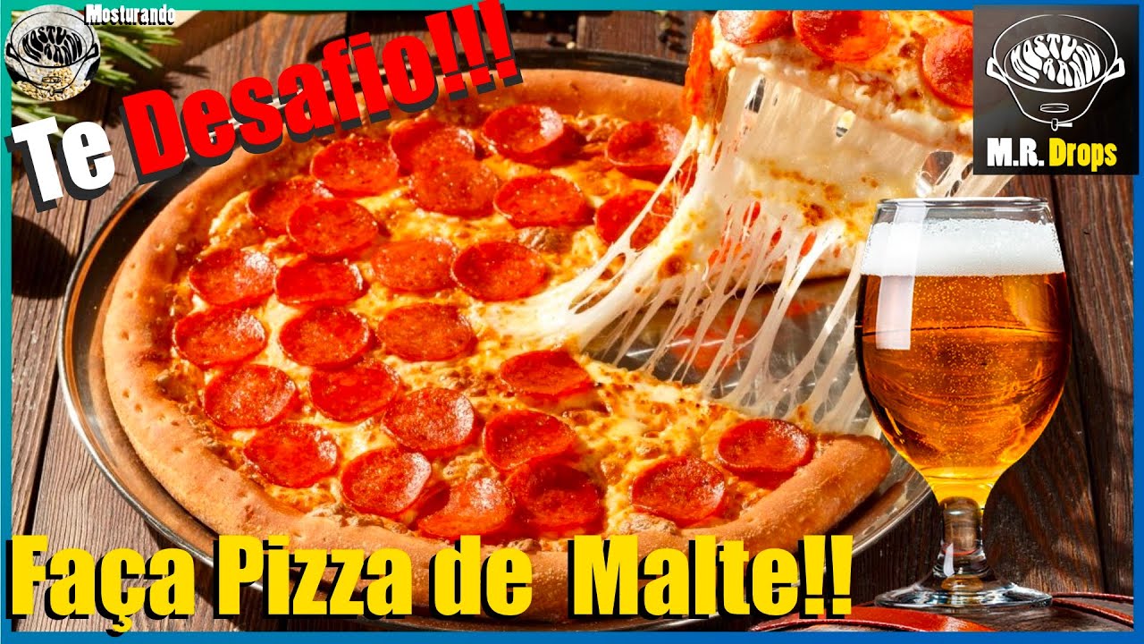 PIZZA de MALTE!!! Duvido VOCÊ FAZER!!!