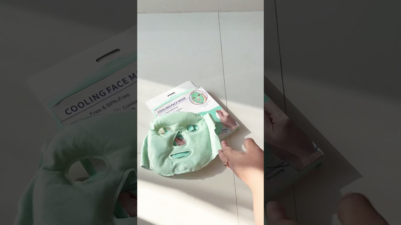 Polyvinyl Chloride Cool Gel Full Face Mask Summer Ice Cooling Mask #unboxing #amazon #amazonproducts