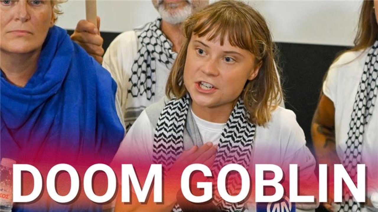 Greta Thunberg hilariously mocked as she jumps up and down upon her return to Sweden