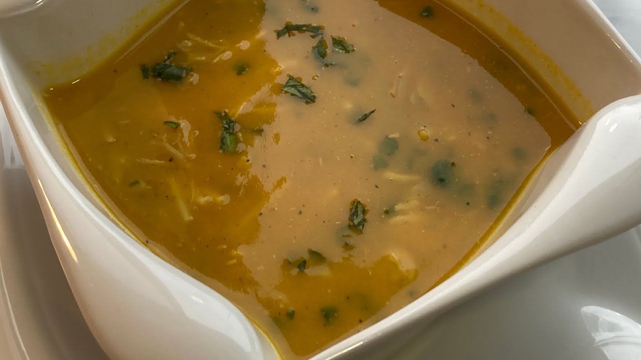 Bouillon Onctueux Poulet et Vermicelle / Creamy Chicken and Vermicelli Broth / مرق الدجاج و الشعيرية