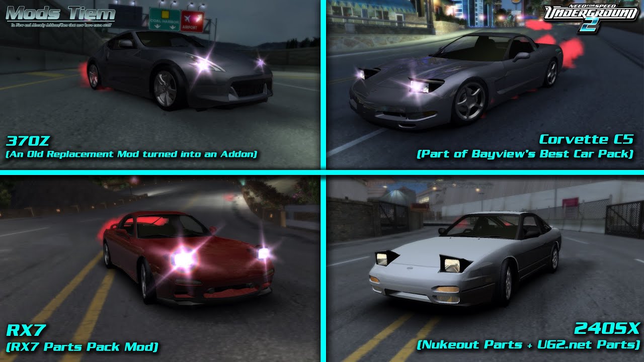 RX-7 & 240SX (New Parts) & 370Z & Corvette C5 - Mods Tiem (UG2)