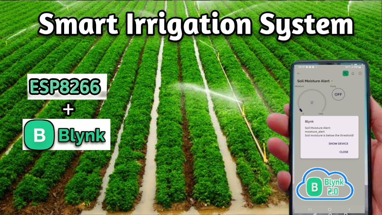 Smart Irrigation System with ESP8266 and Blynk IoT | Smart Agriculture System
