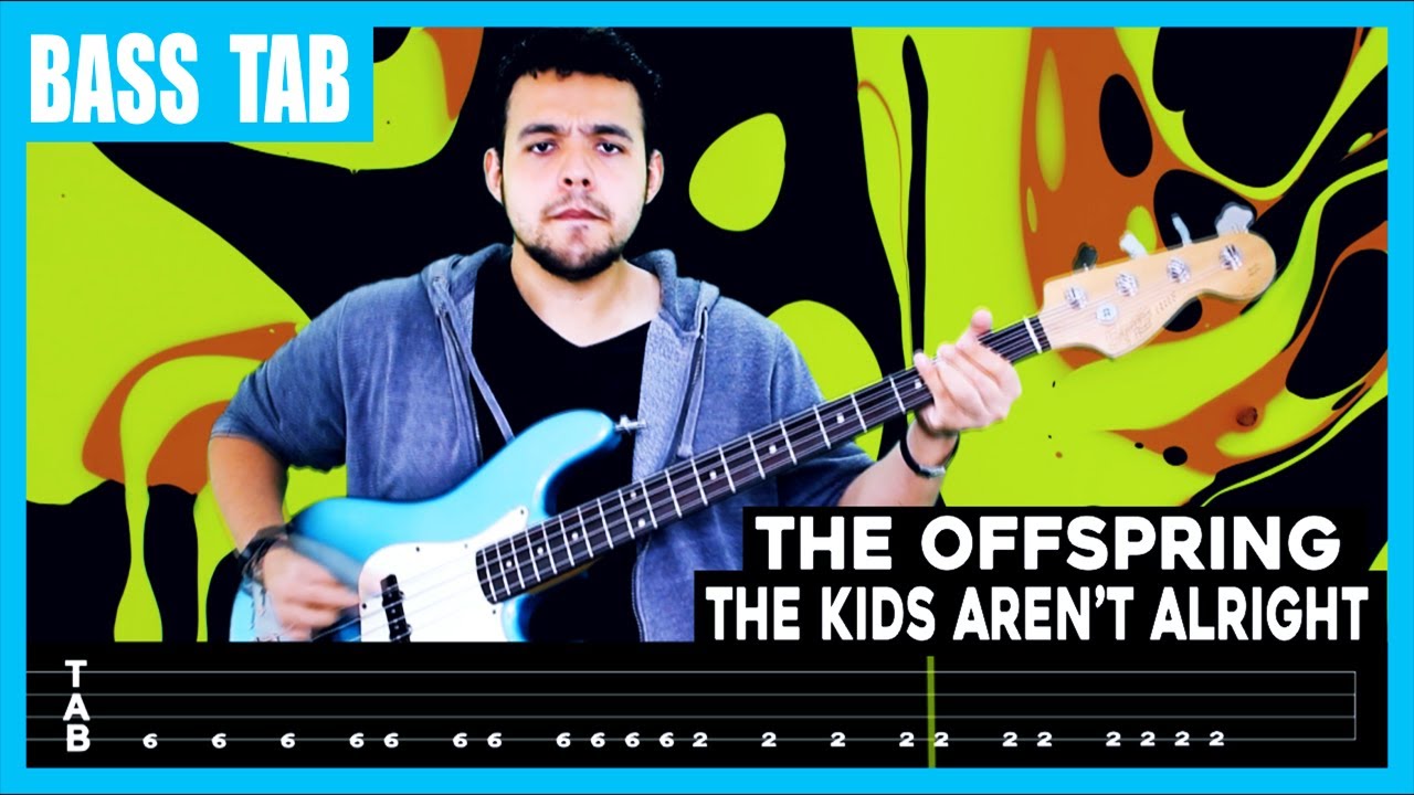 【THE OFFSPRING】[ The Kids Aren't Alright ] cover by Dotti Brothers | LESSON | BASS TAB