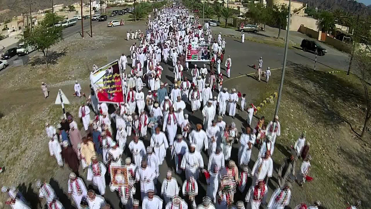 مسيرة ولاية العوابي لقدوم السلطان قابوس لارض الوطن 2015