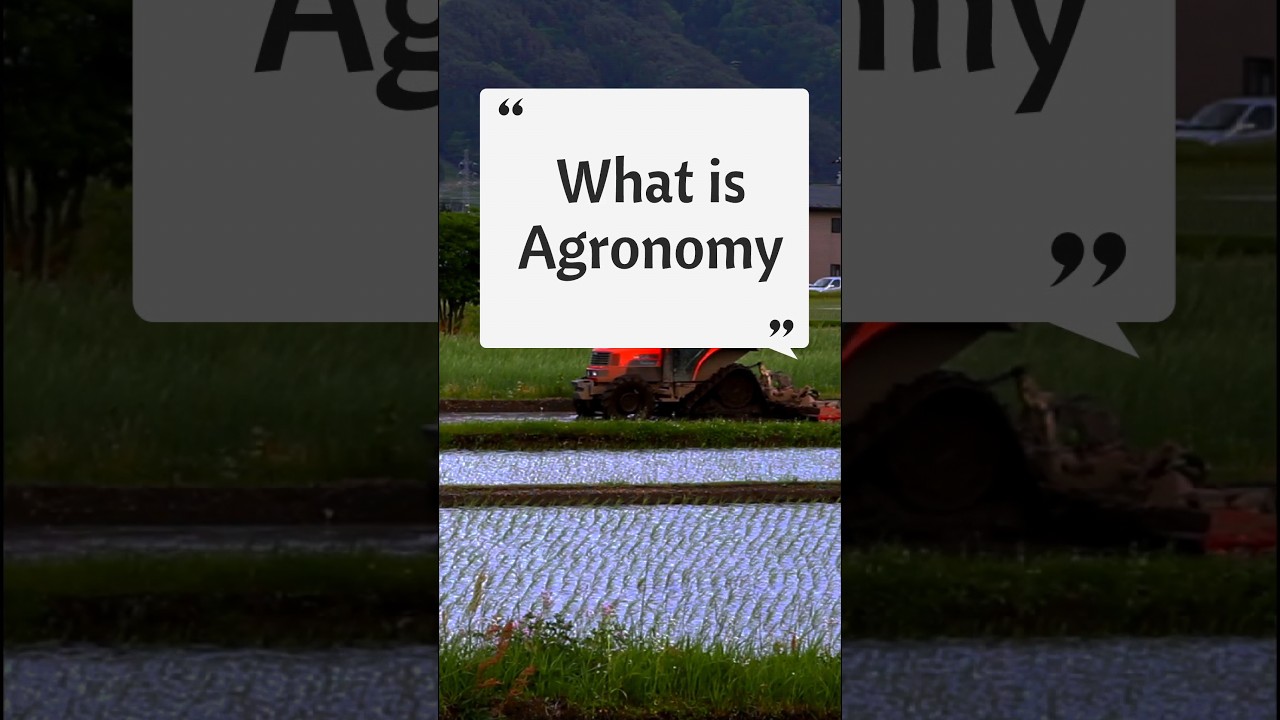 What is Agronomy || Define Agronomy || agronomy ki paribhasha #agronomy