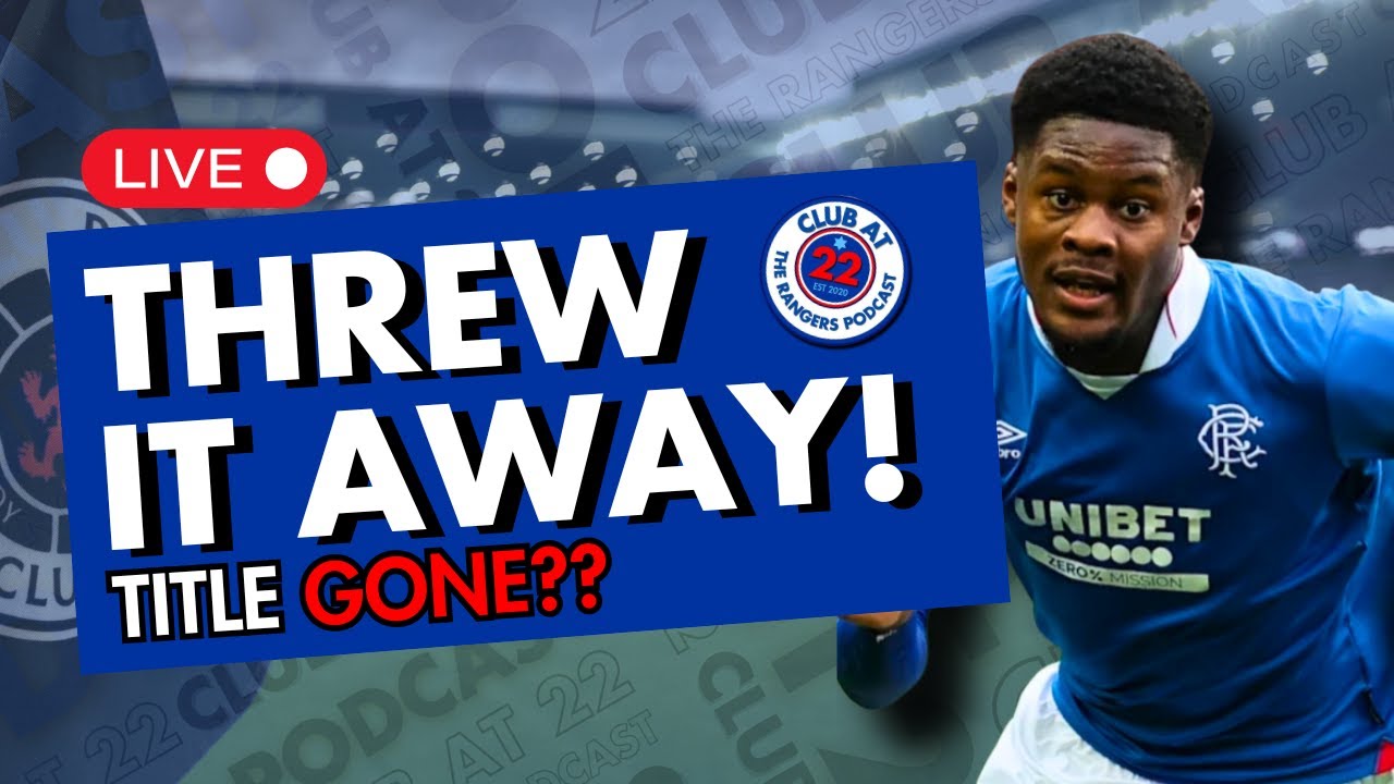 Old Firm Debrief | Title Race In Trouble? | Club Deck Corner LIVE 8pm