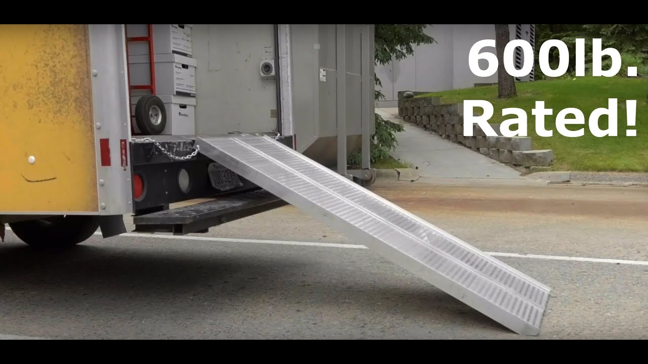 Ultra-Tow Aluminum Mobility Ramp Set  1200-Lb. Capacity 30in.W x 72in.L