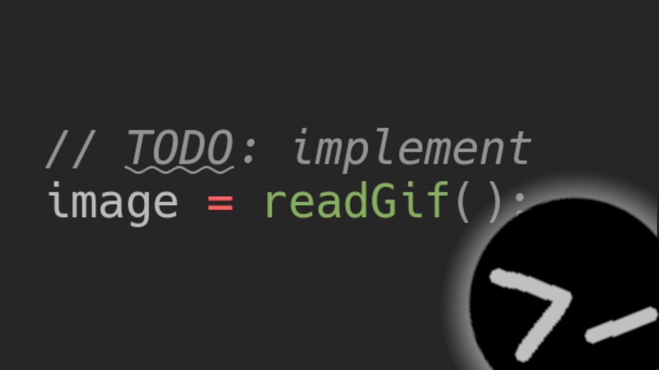 A GIF reader with no dependencies