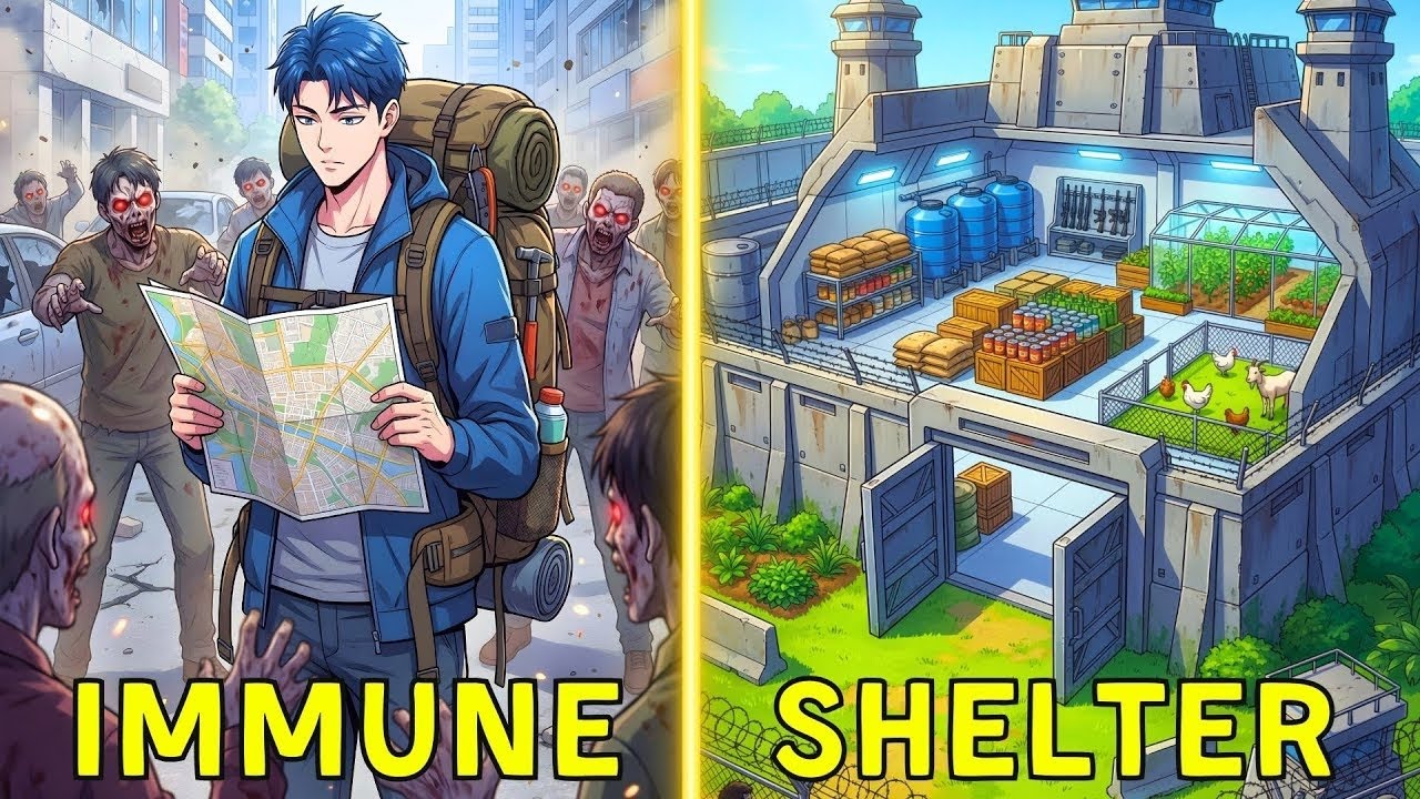 With Immunity to Zombies in the Apocalypse, He Built the Ultimate Shelter! - Manhwa Recap