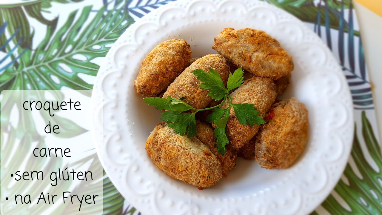 Faça essa receita incrível! CROQUETE DE CARNE LOWCARB  | NA AIR FRYER | MUITO SABOROSO