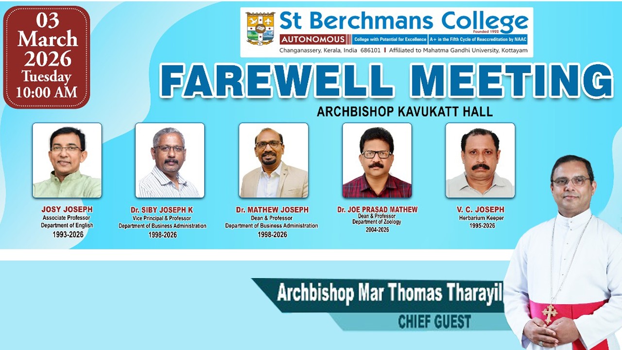 Farewell Meeting | St Berchmans College