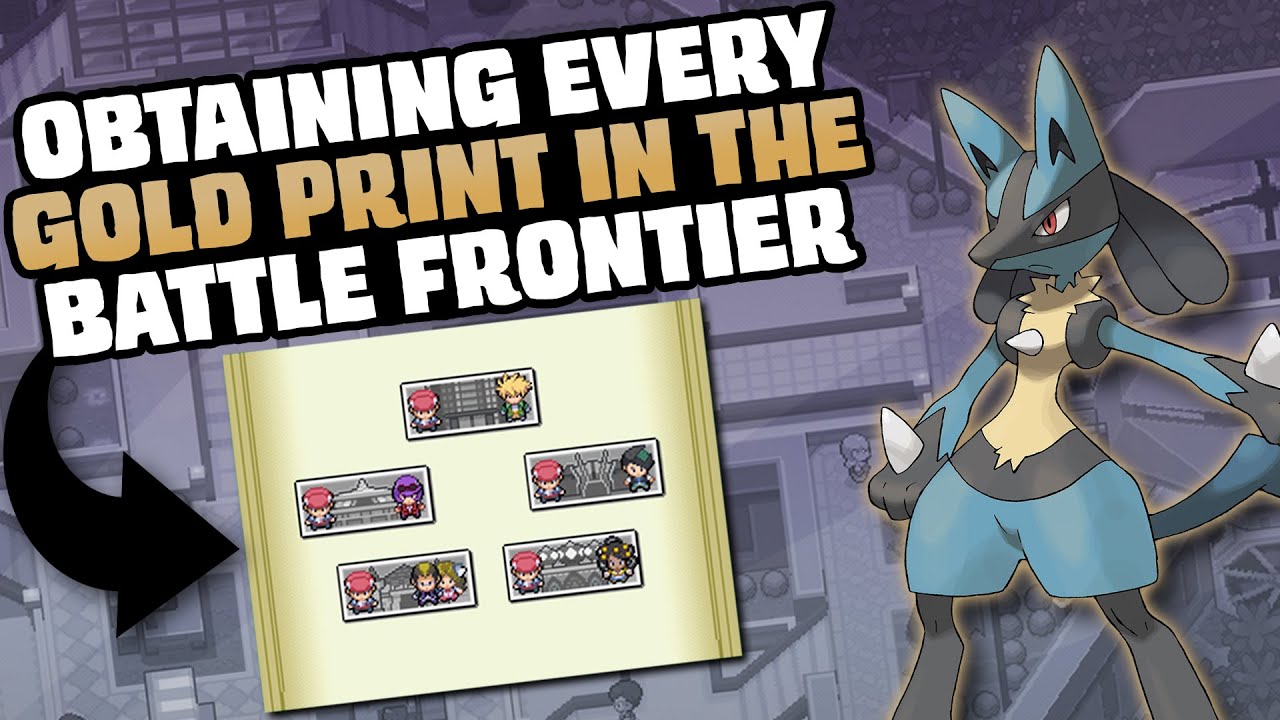 HOW EASILY CAN YOU GET EVERY GOLD PRINT IN POKEMON PLATINUM'S BATTLE FRONTIER?