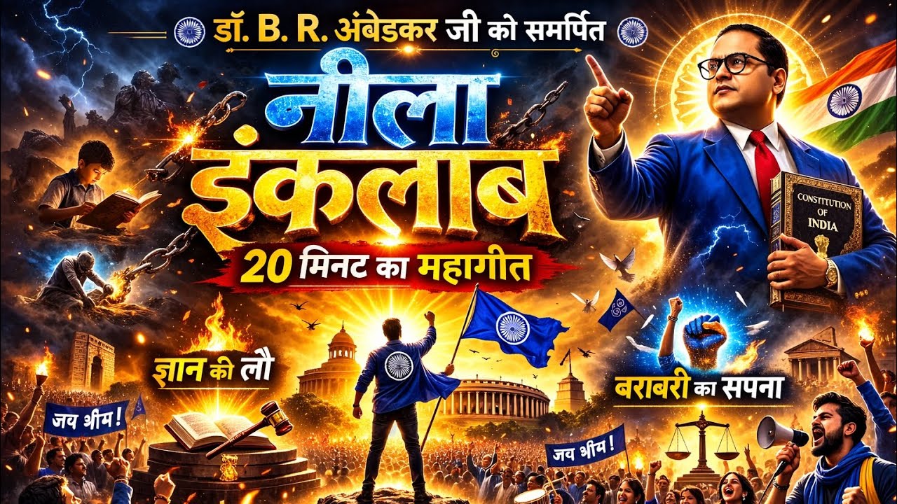 नीला इंकलाब 🔵 | Dr BR Ambedkar Powerful Song 2026 | Jai Bhim Anthem | 20 Minute Bhim Geet