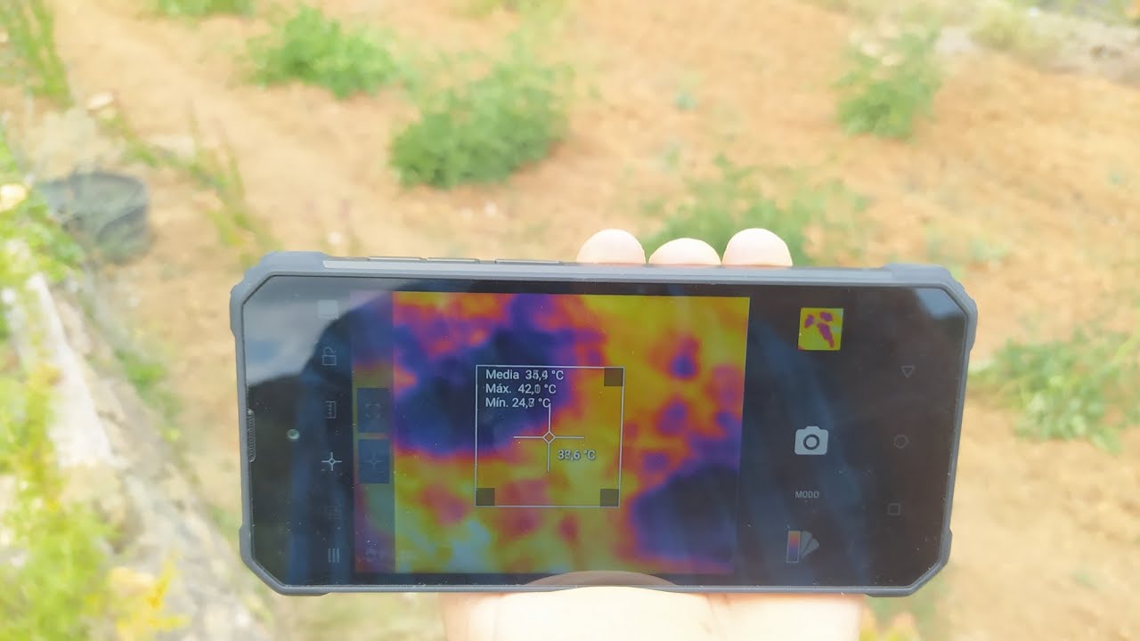 Reseña bv8900 Smartphone resistente con cámara termográfica