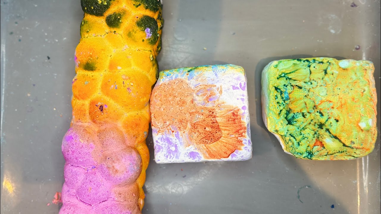 Multiple Color Reforms | Gym Chalk Crush | Chalk Art  | ASMR