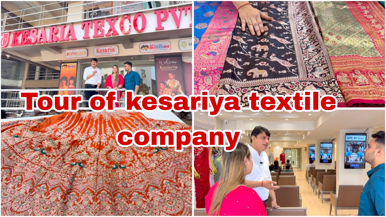 Kesariya Textile Market Tour | India's Largest Clothing Company| Surat Saree Manufacturer Wholesale 