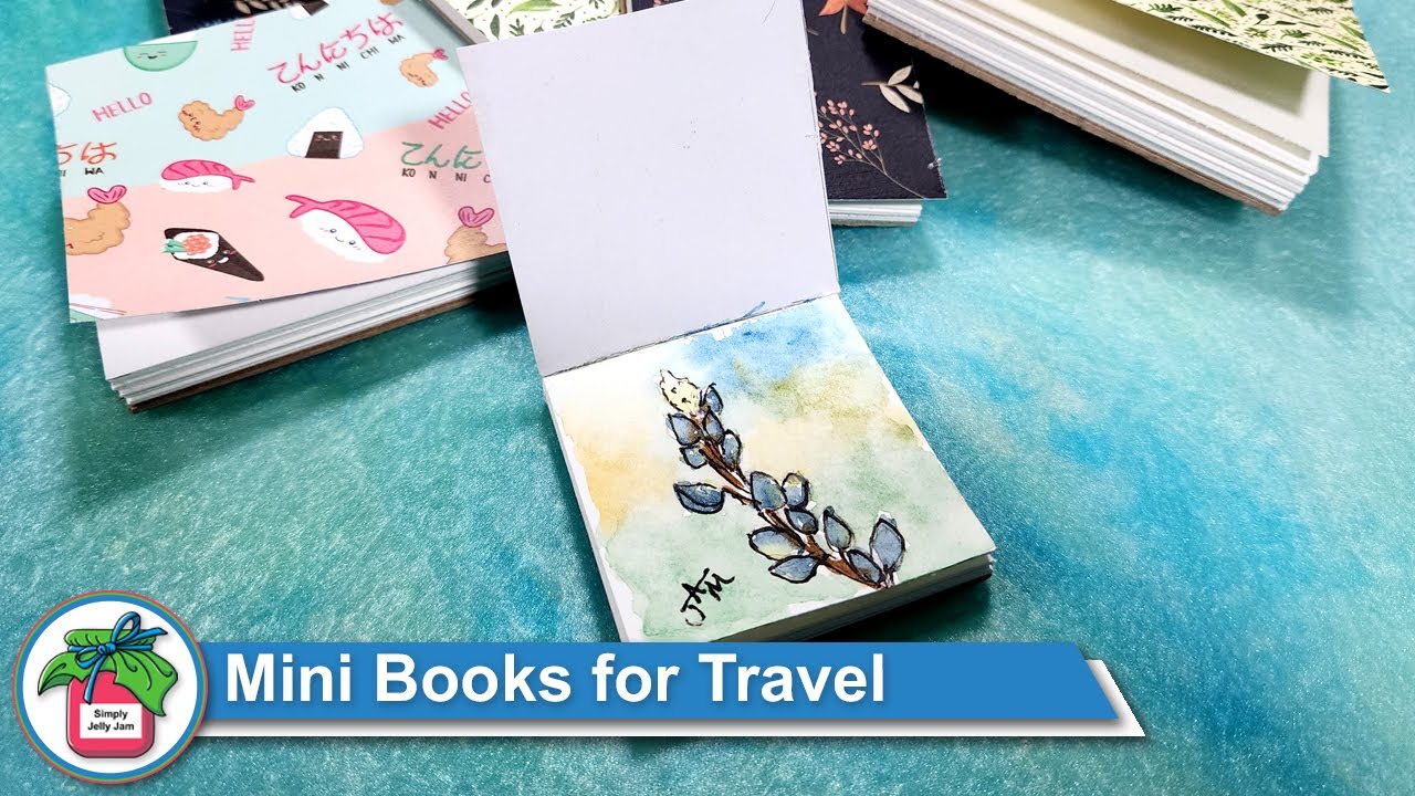 Mini DIY Watercolor Books Using the Glue Binding (Perfect Bound) Method