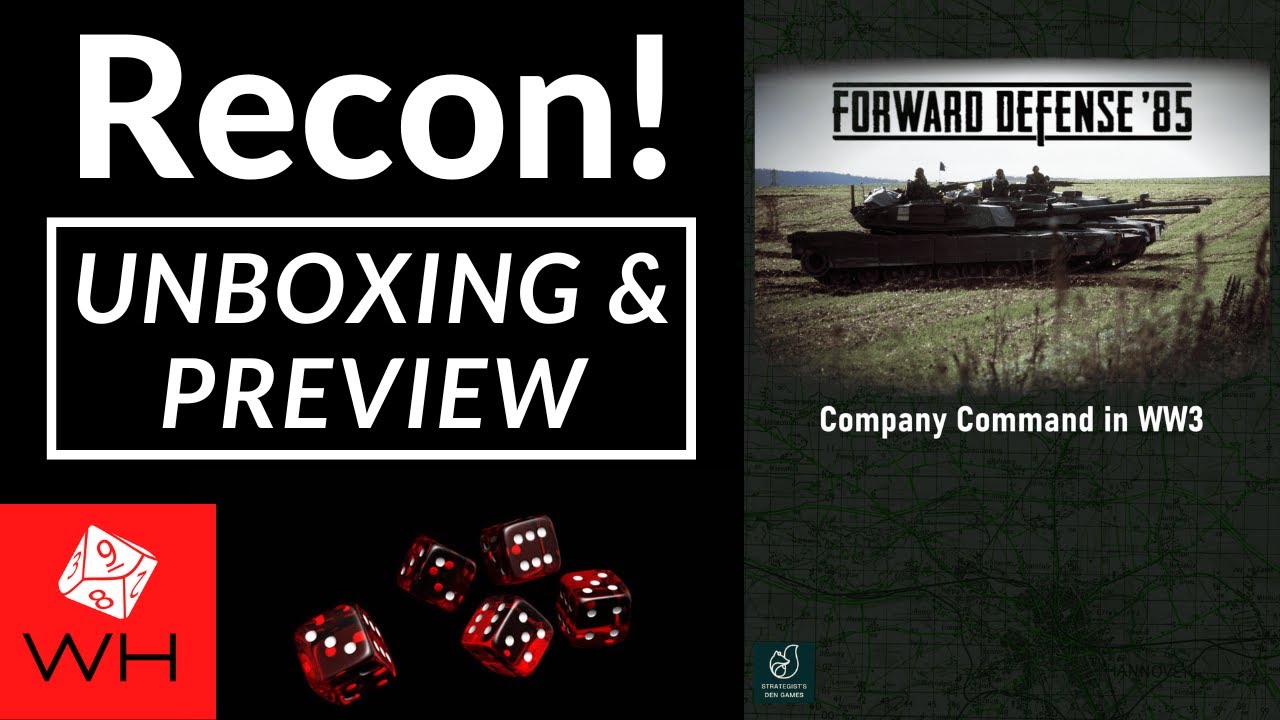 Recon! Forward Defense '85: Company Command in WW3 | Solitaire | Alternative History | Unboxing