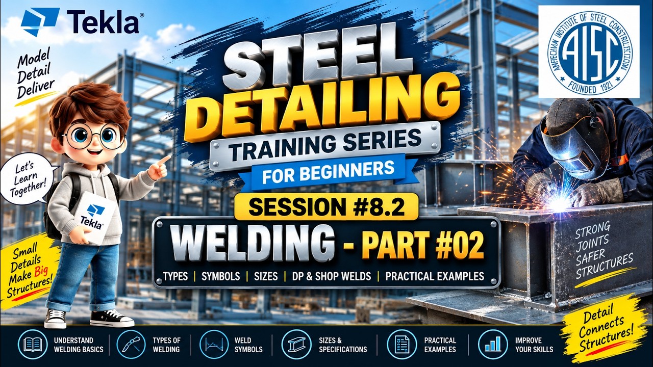 Steel detailing training Session#8.2 – Weld types, Basic weld symbols CJP, PJP, Prequalified welds
