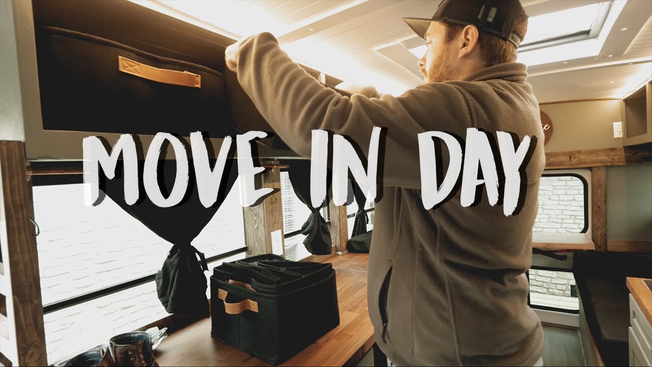 Move In Day! | Moving into our school bus full time.