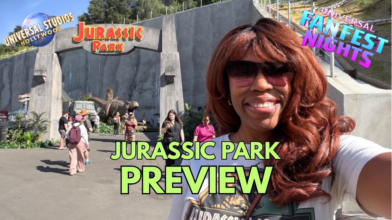 JURASSIC PARK SNEAK PEEK at Universal Studios Hollywood for FAN FEST NIGHTS!
