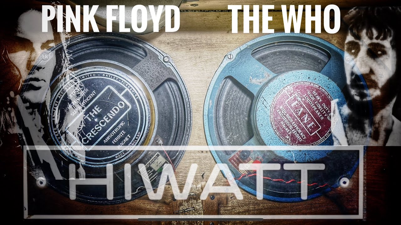 Pink Floyd vs The Who - Crescendo vs Purple Back FANE SPEAKERS!