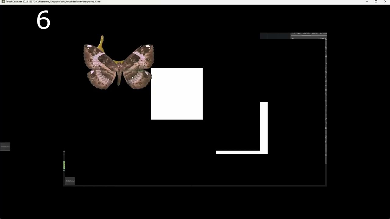 Перетаскивание в TouchDesigner