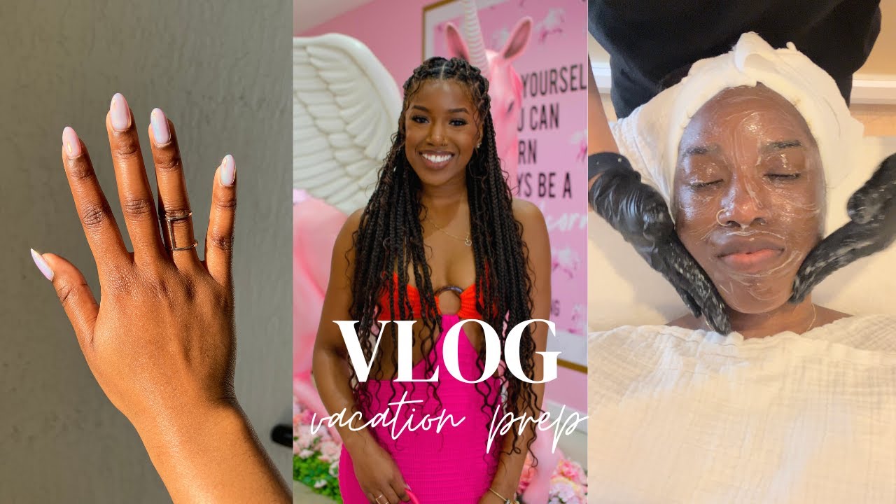 VACATION PREP VLOG | BOHO BRAIDS, NAILS, FACIAL, AMAZON TRAVEL FINDS & MORE!