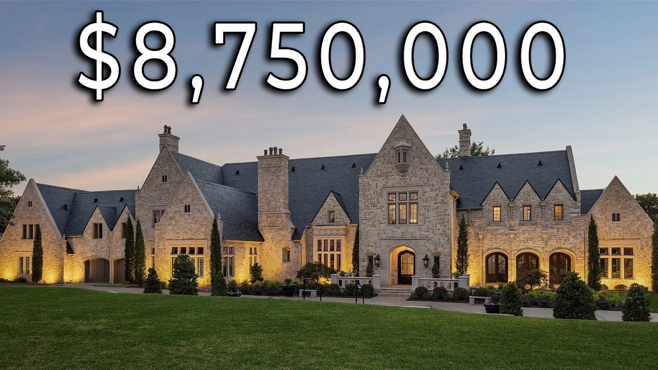 Touring a $8,750,000 French Mansion -- Flower Mound Texas Luxury Home full Walkthrough